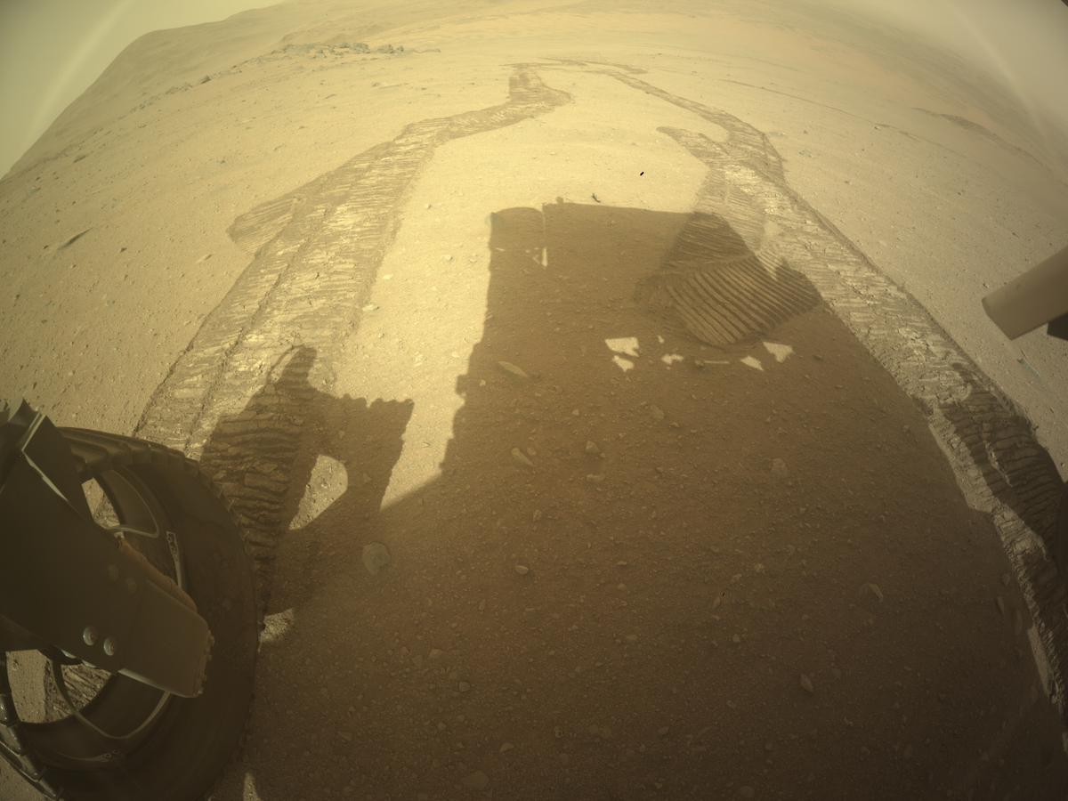 This image was taken by REAR_HAZCAM_LEFT onboard NASA's Mars rover Perseverance on Sol 1288