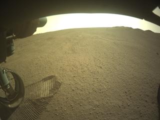 View image taken on Mars, Mars Perseverance Sol 1293: Front Left Hazard Avoidance Camera (Hazcam)