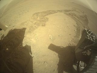 View image taken on Mars, Mars Perseverance Sol 1294: Rear Right Hazard Avoidance Camera (Hazcam)