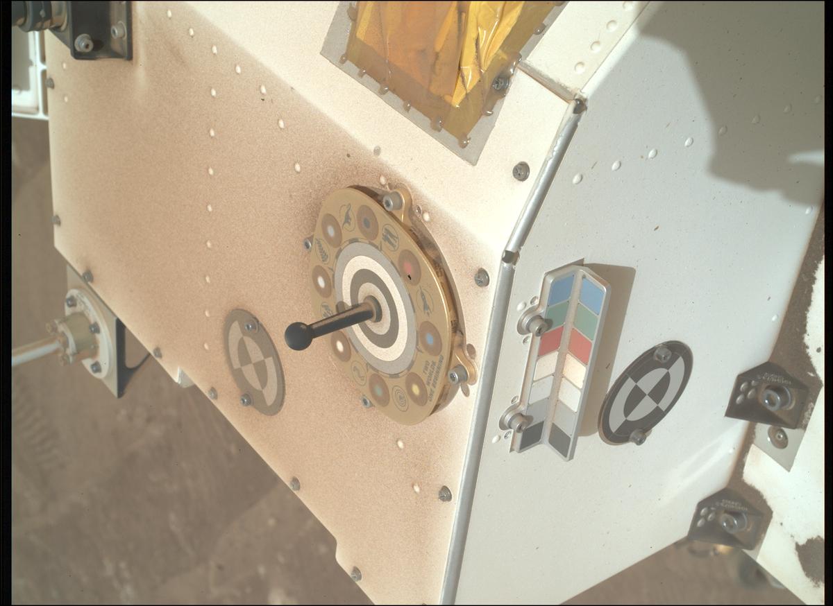 This image was taken by SHERLOC_WATSON onboard NASA's Mars rover Perseverance on Sol 1296