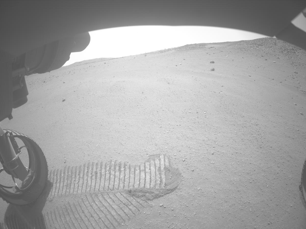 This image was taken by FRONT_HAZCAM_LEFT_A onboard NASA's Mars rover Perseverance on Sol 1298