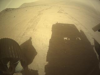 View image taken on Mars, Mars Perseverance Sol 1299: Rear Left Hazard Avoidance Camera (Hazcam)