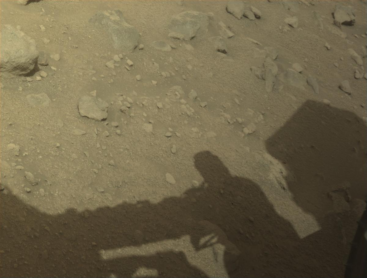 This image was taken by FRONT_HAZCAM_LEFT_A onboard NASA's Mars rover Perseverance on Sol 1301