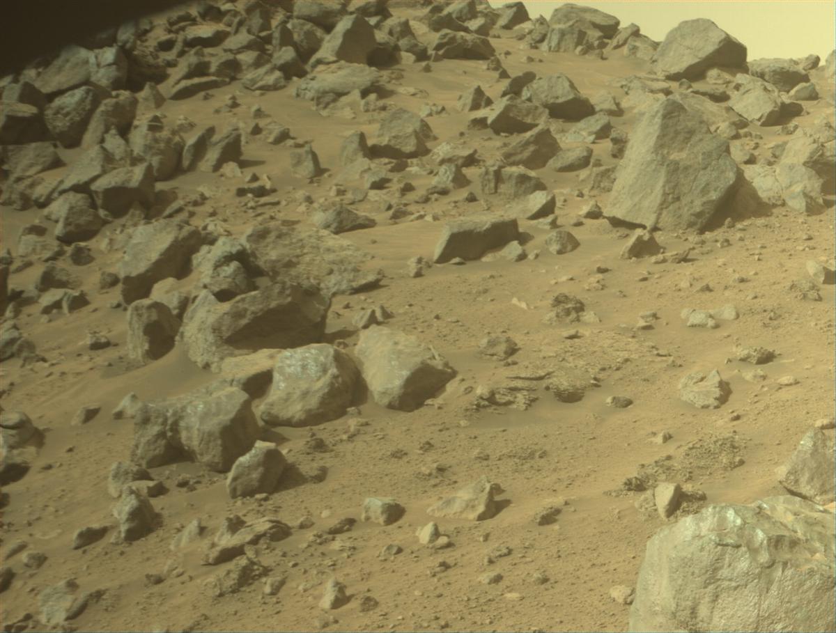 This image was taken by FRONT_HAZCAM_RIGHT_A onboard NASA's Mars rover Perseverance on Sol 1301
