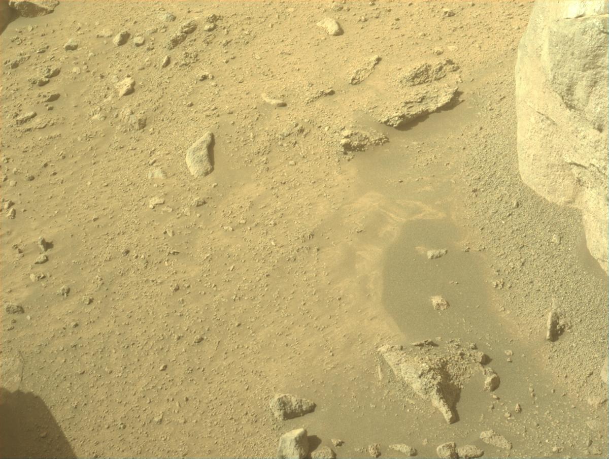 This image was taken by FRONT_HAZCAM_LEFT_A onboard NASA's Mars rover Perseverance on Sol 1302