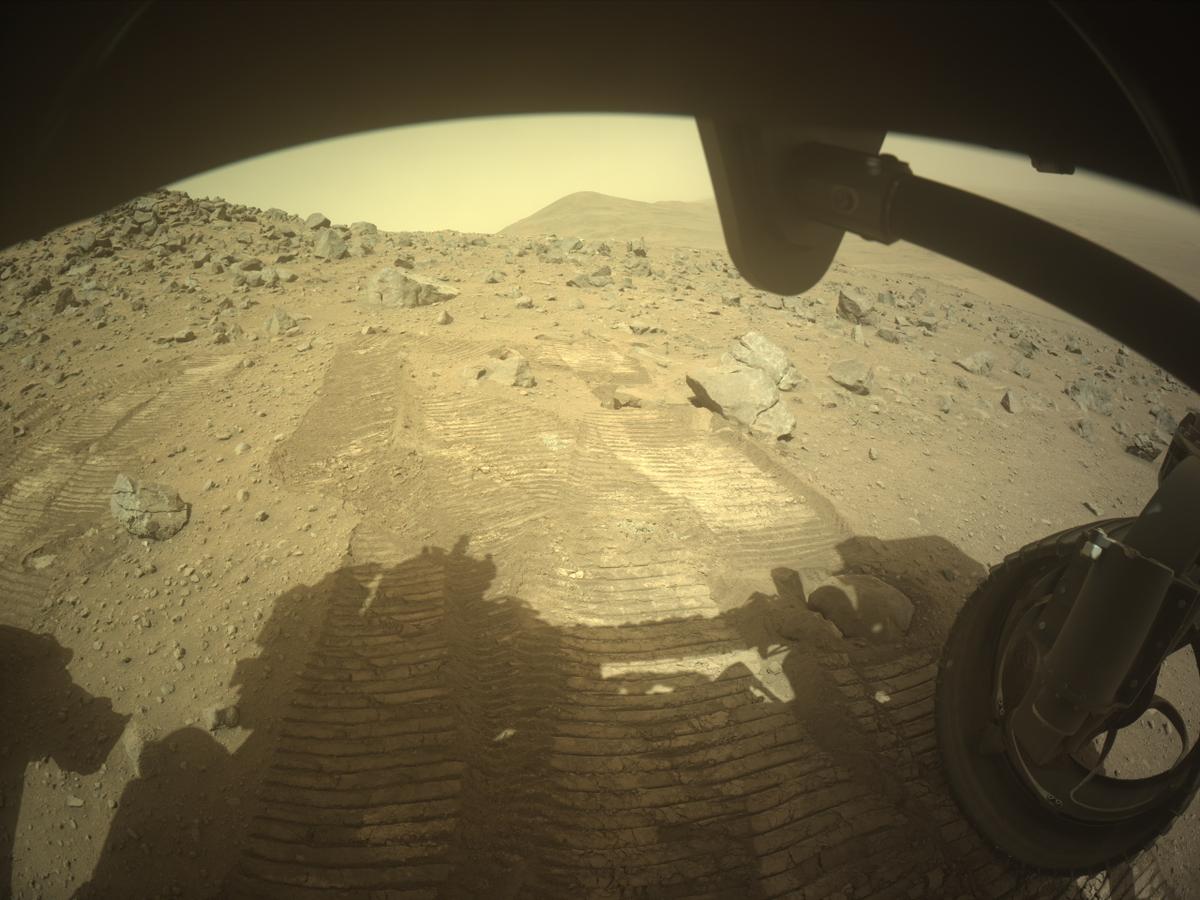 This image was taken by FRONT_HAZCAM_RIGHT_A onboard NASA's Mars rover Perseverance on Sol 1302