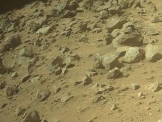 View image taken on Mars, Mars Perseverance Sol 1302: Front Right Hazard Avoidance Camera (Hazcam)