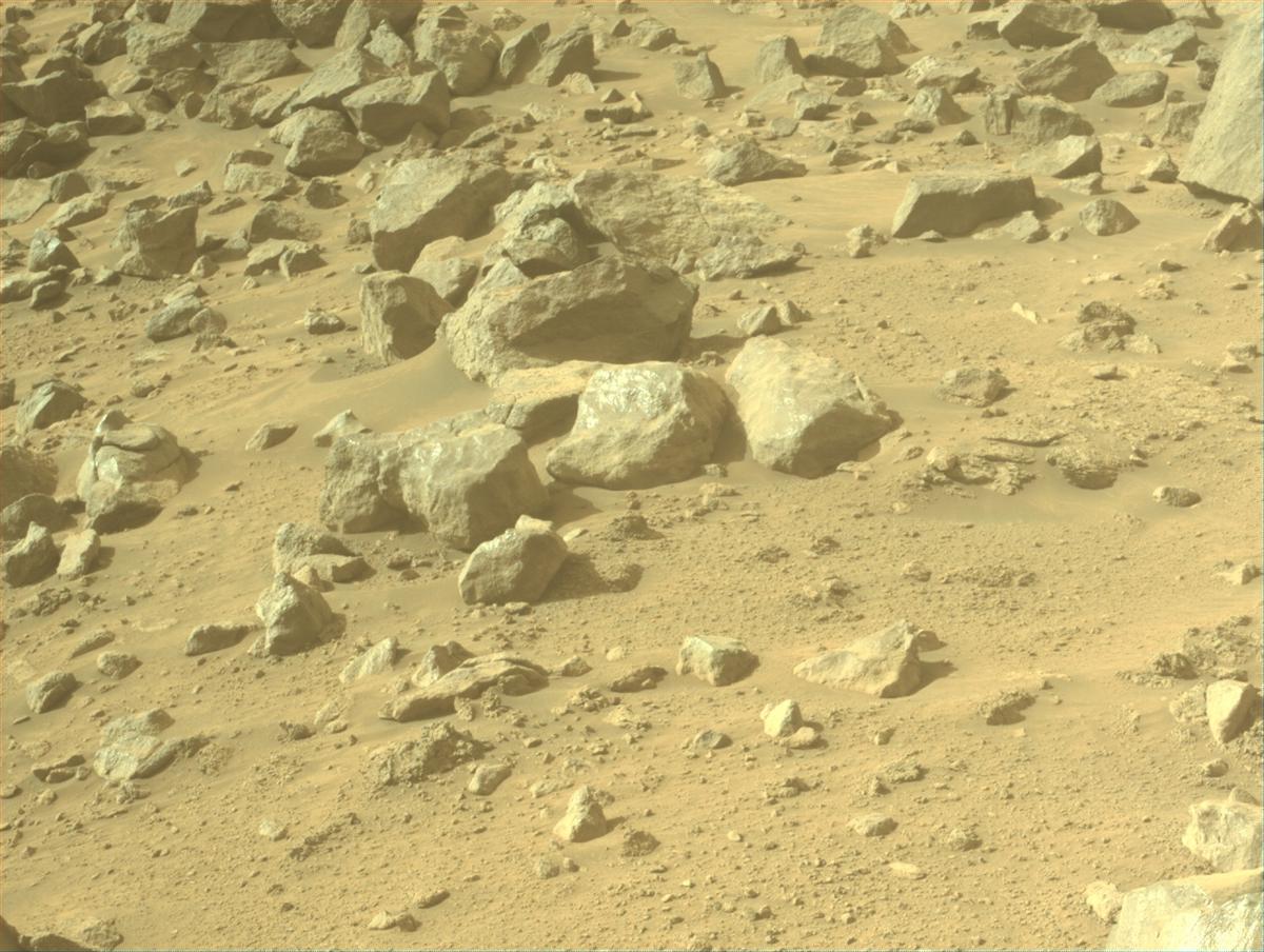 This image was taken by FRONT_HAZCAM_LEFT_A onboard NASA's Mars rover Perseverance on Sol 1303