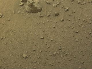 View image taken on Mars, Mars Perseverance Sol 1308: Front Left Hazard Avoidance Camera (Hazcam)