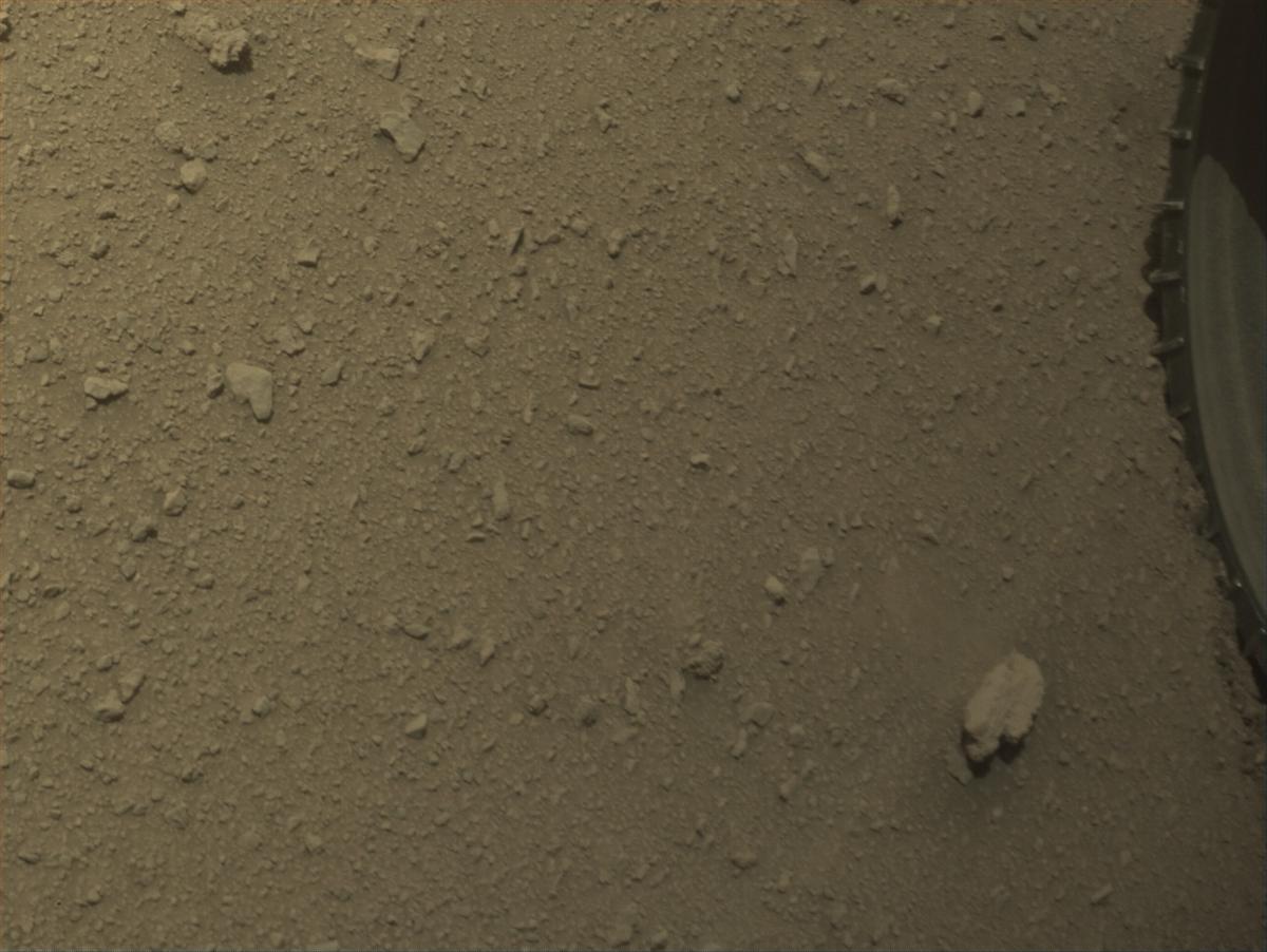 This image was taken by FRONT_HAZCAM_LEFT_A onboard NASA's Mars rover Perseverance on Sol 1308