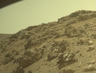 View image taken on Mars, Mars Perseverance Sol 1308: Front Right Hazard Avoidance Camera (Hazcam)