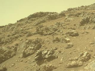 View image taken on Mars, Mars Perseverance Sol 1309: Front Left Hazard Avoidance Camera (Hazcam)