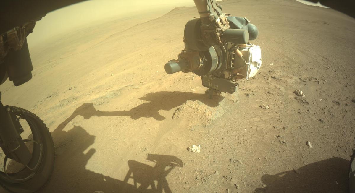 This image was taken by FRONT_HAZCAM_LEFT_A onboard NASA's Mars rover Perseverance on Sol 1315