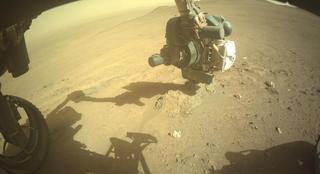 View image taken on Mars, Mars Perseverance Sol 1315: Front Left Hazard Avoidance Camera (Hazcam)