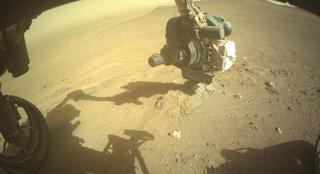 View image taken on Mars, Mars Perseverance Sol 1315: Front Left Hazard Avoidance Camera (Hazcam)