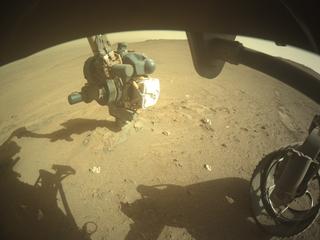 View image taken on Mars, Mars Perseverance Sol 1315: Front Right Hazard Avoidance Camera (Hazcam)