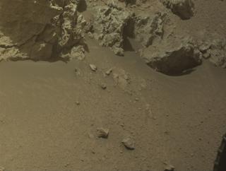 View image taken on Mars, Mars Perseverance Sol 1321: Front Left Hazard Avoidance Camera (Hazcam)