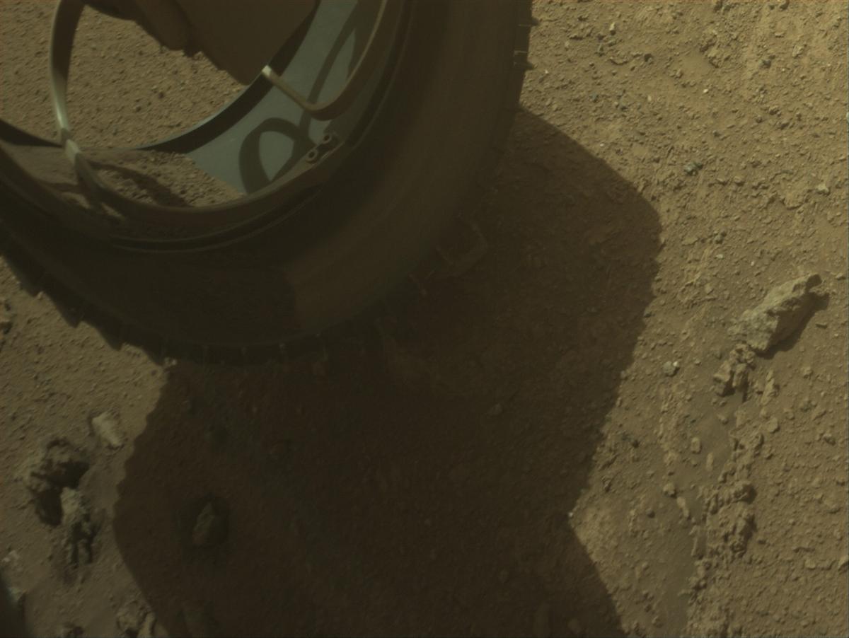 This image was taken by FRONT_HAZCAM_LEFT_A onboard NASA's Mars rover Perseverance on Sol 1321
