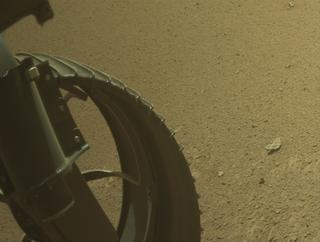 View image taken on Mars, Mars Perseverance Sol 1321: Front Left Hazard Avoidance Camera (Hazcam)