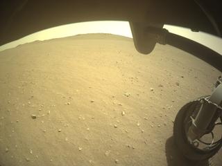 View image taken on Mars, Mars Perseverance Sol 1322: Front Right Hazard Avoidance Camera (Hazcam)