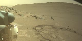 View image taken on Mars, Mars Perseverance Sol 1334: Front Left Hazard Avoidance Camera (Hazcam)