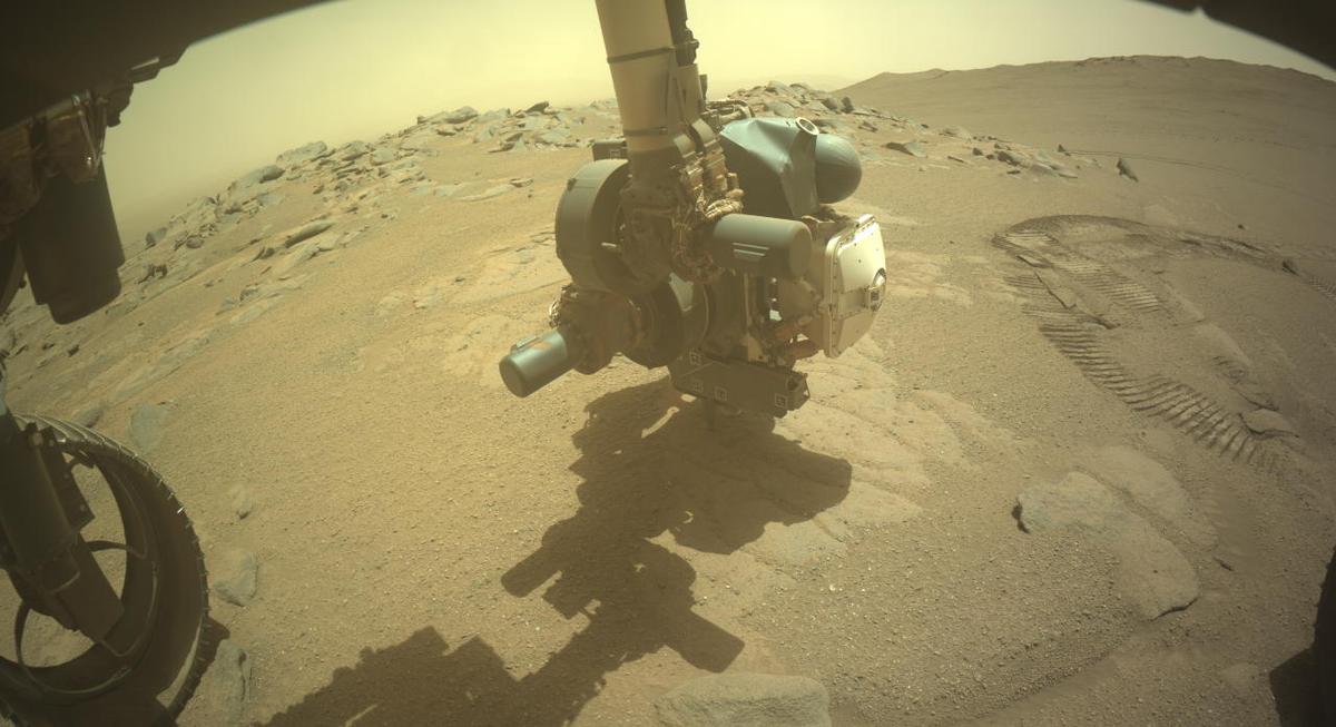 This image was taken by FRONT_HAZCAM_LEFT_A onboard NASA's Mars rover Perseverance on Sol 1334