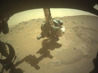 View image taken on Mars, Mars Perseverance Sol 1334: Front Left Hazard Avoidance Camera (Hazcam)
