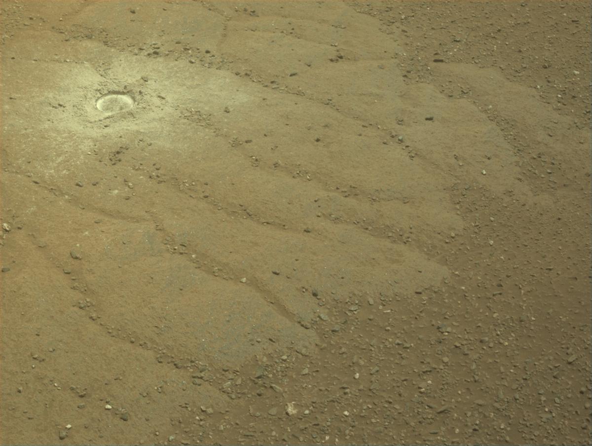 This image was taken by FRONT_HAZCAM_LEFT_A onboard NASA's Mars rover Perseverance on Sol 1334