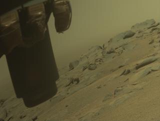 View image taken on Mars, Mars Perseverance Sol 1334: Front Left Hazard Avoidance Camera (Hazcam)