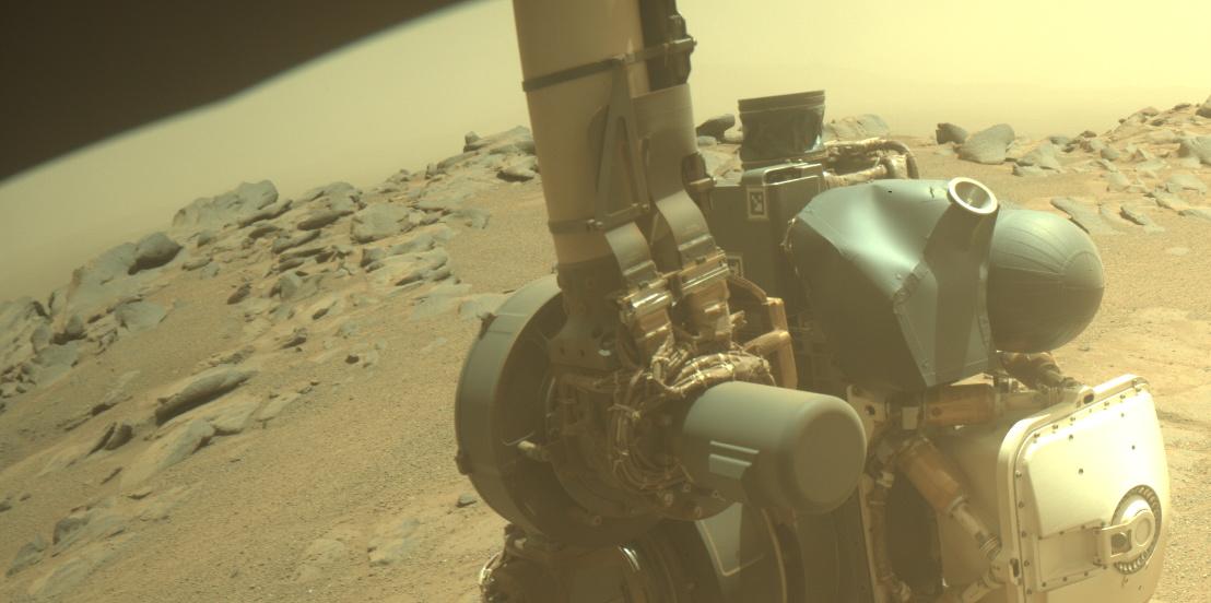 This image was taken by FRONT_HAZCAM_RIGHT_A onboard NASA's Mars rover Perseverance on Sol 1334