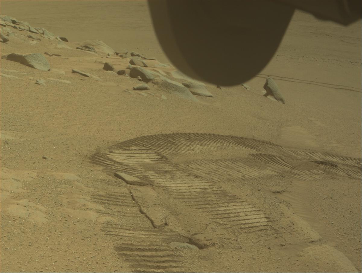 This image was taken by FRONT_HAZCAM_RIGHT_A onboard NASA's Mars rover Perseverance on Sol 1334
