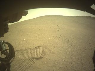 View image taken on Mars, Mars Perseverance Sol 1347: Front Left Hazard Avoidance Camera (Hazcam)
