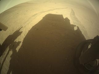 View image taken on Mars, Mars Perseverance Sol 1349: Rear Right Hazard Avoidance Camera (Hazcam)
