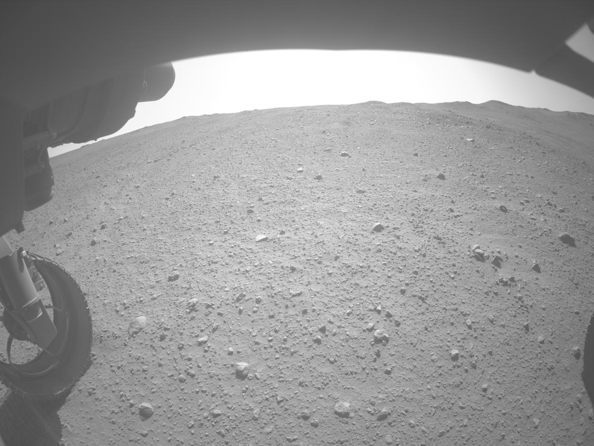 This image was taken by FRONT_HAZCAM_LEFT_A onboard NASA's Mars rover Perseverance on Sol 1351