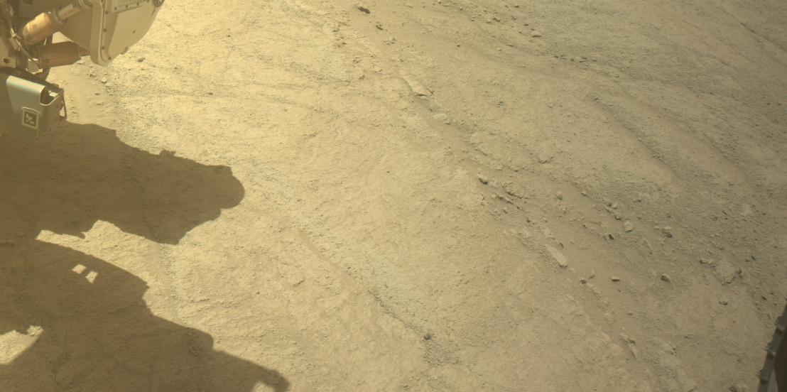 This image was taken by FRONT_HAZCAM_LEFT_A onboard NASA's Mars rover Perseverance on Sol 1360