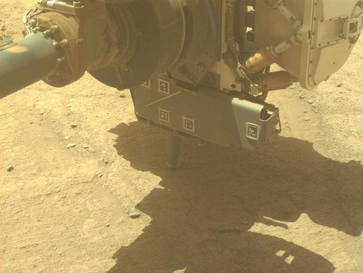 This image was taken by FRONT_HAZCAM_LEFT_A onboard NASA's Mars rover Perseverance on Sol 1360