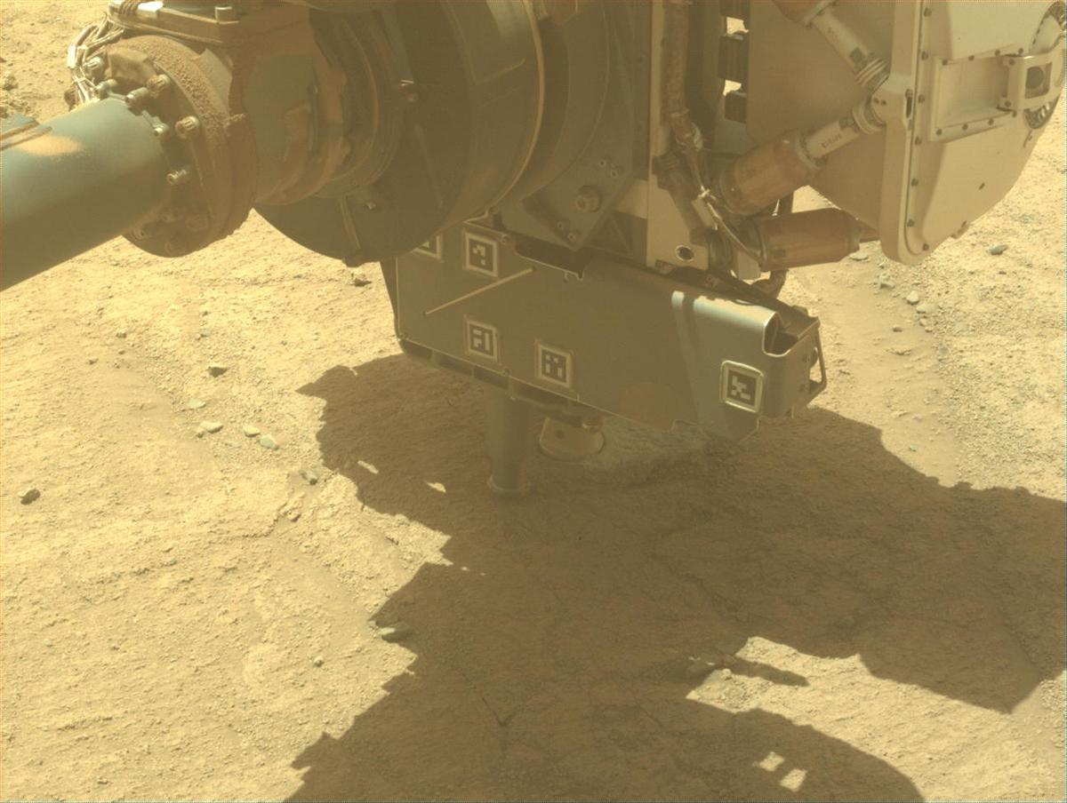 This image was taken by FRONT_HAZCAM_LEFT_A onboard NASA's Mars rover Perseverance on Sol 1360