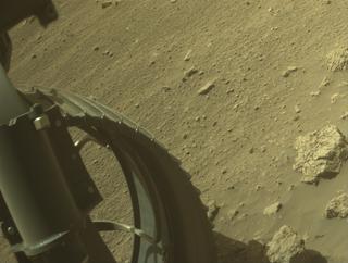 View image taken on Mars, Mars Perseverance Sol 1363: Front Left Hazard Avoidance Camera (Hazcam)