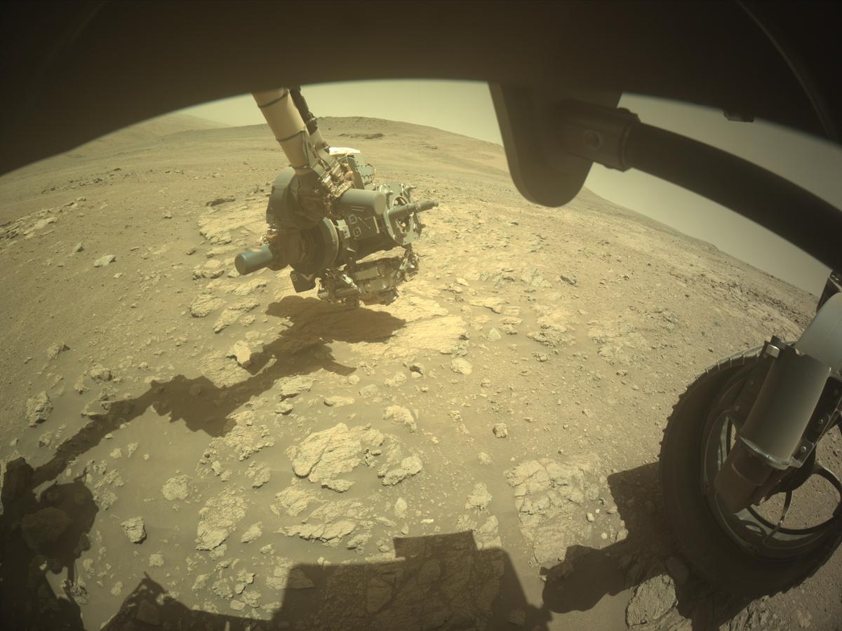 This image was taken by FRONT_HAZCAM_RIGHT_A onboard NASA's Mars rover Perseverance on Sol 1374