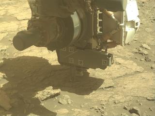 View image taken on Mars, Mars Perseverance Sol 1375: Front Left Hazard Avoidance Camera (Hazcam)