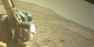 View image taken on Mars, Mars Perseverance Sol 1375: Front Left Hazard Avoidance Camera (Hazcam)