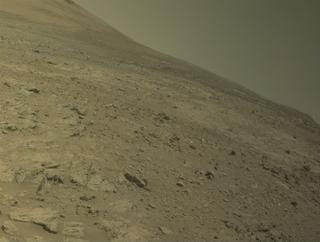 View image taken on Mars, Mars Perseverance Sol 1375: Front Left Hazard Avoidance Camera (Hazcam)