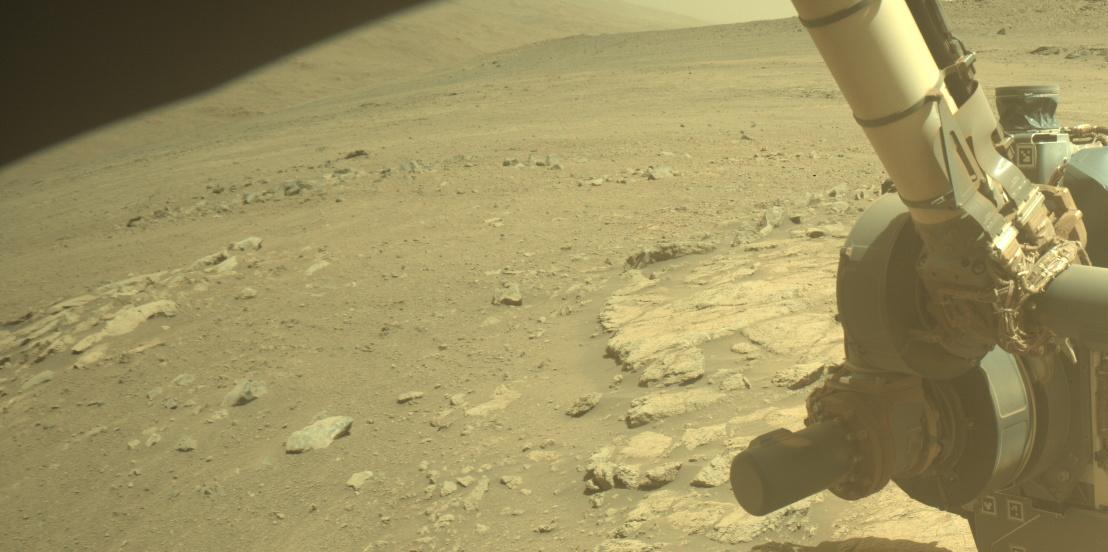 This image was taken by FRONT_HAZCAM_RIGHT_A onboard NASA's Mars rover Perseverance on Sol 1375
