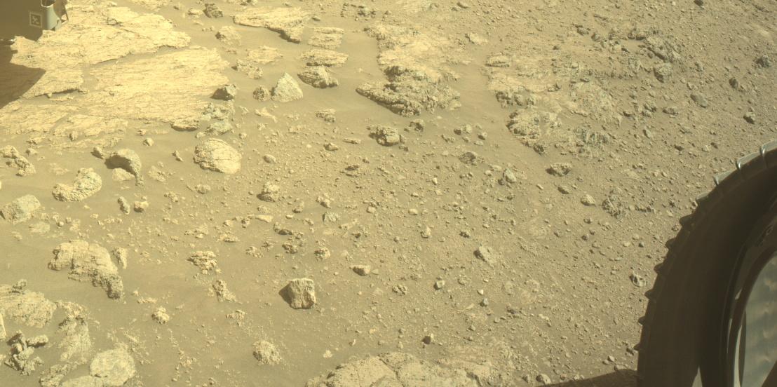 This image was taken by FRONT_HAZCAM_RIGHT_A onboard NASA's Mars rover Perseverance on Sol 1375