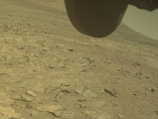 View image taken on Mars, Mars Perseverance Sol 1375: Front Right Hazard Avoidance Camera (Hazcam)