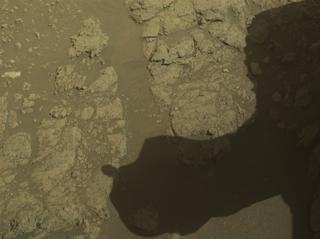 View image taken on Mars, Mars Perseverance Sol 1375: Front Right Hazard Avoidance Camera (Hazcam)