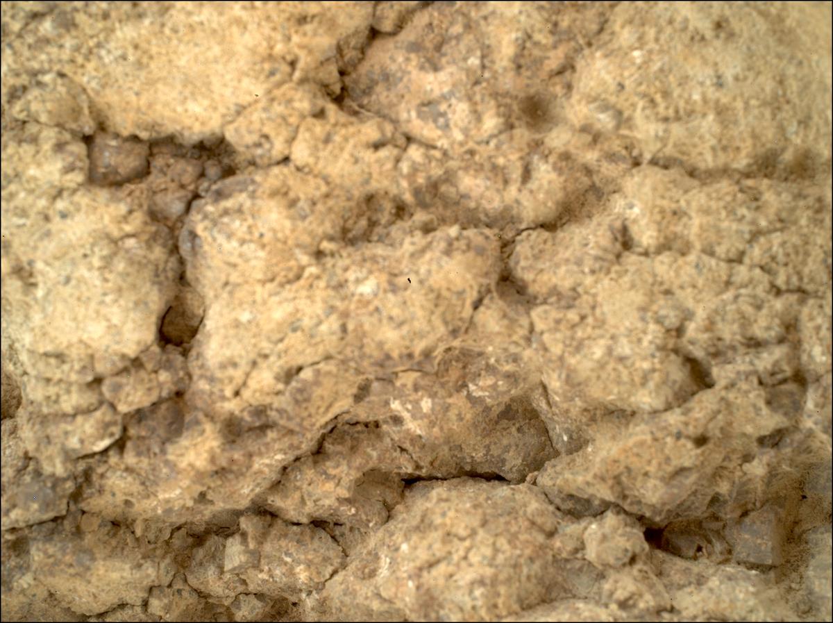 This image was taken by SHERLOC_WATSON onboard NASA's Mars rover Perseverance on Sol 1377