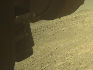 View image taken on Mars, Mars Perseverance Sol 1381: Front Left Hazard Avoidance Camera (Hazcam)