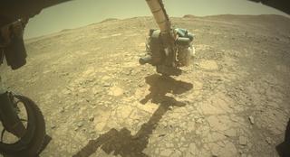 View image taken on Mars, Mars Perseverance Sol 1395: Front Left Hazard Avoidance Camera (Hazcam)