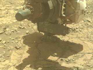 View image taken on Mars, Mars Perseverance Sol 1395: Front Left Hazard Avoidance Camera (Hazcam)